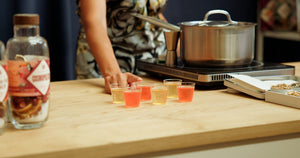  Gin Jelly Shots Being Made with a Natural & Noble DIY Gin Kit