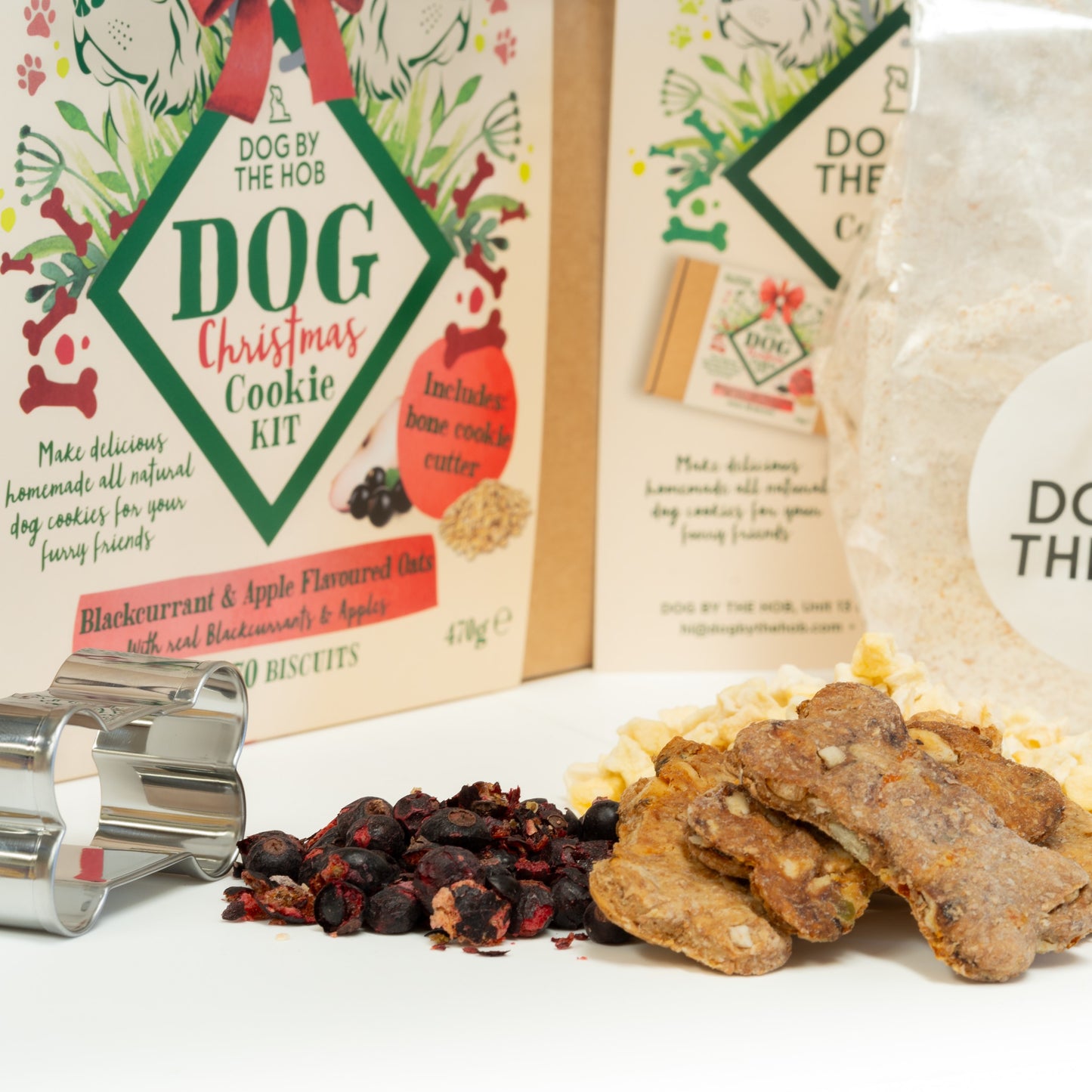 Dog Cookie Making Kit | Christmas Limited Edition (Blackcurrant & Apple)