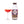 Bottle of 'Pornstar Martini' cocktail mix with a labeled glass of red cocktail on a white background