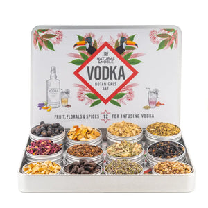Natural & Noble DIY Vodka Kit Opened Revealing its Botanical Ingredients